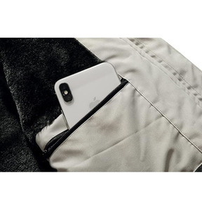 Chaqueta Acolchada para Mujer, Estilo Denim, Transpirable, de Secado Rápido, Tejido Liso Teñido, Elegante y Moderna, con Cuello Alto y Cierre de Cremallera para Invierno - Product Image 6