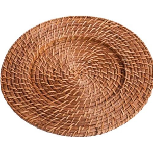 Vietnam rotin napperons en vrac en gros à la main naturel chargeur assiettes Durable léger pour cuisine Restaurant décor - Product Image 5