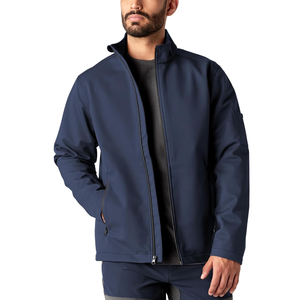 Chaquetas softshell con cremallera completa para hombre, MOQ bajo de fábrica, chaquetas de invierno para hombre, chaquetas de exterior, chaqueta Softshell para exterior OEM - Product Image 1