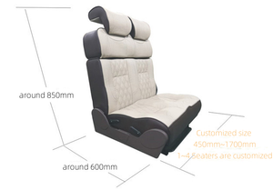 Asiento Cama para Autocaravana, Asientos para Pasajeros, Asientos Plegables para <span class=keywords><strong>Furgoneta</strong></span>, Asientos Personalizados de 2 Plazas, Sofá Cama de Cuero - Product Image 6