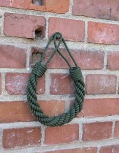 Sujetador de Cortinas Verde Oscuro, Hecho a Mano con Cuerda de Algodón, Decoración Natural para Ventanas - Product Image 4