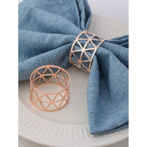 Porte-serviettes en argent et or décoration de table attrayante pince à serviette et porte-mouchoir accessoires de table anneau de tissu - Product Image 3