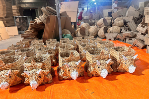 ตะกร้าสานมือลายไดโนเสาร์ตะกร้าสำหรับเด็กตะกร้าเก็บของผักตบชวาดีไซน์ใหม่ - Product Image 5