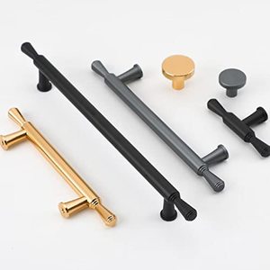 Modern Simple Solid <strong>Gold</strong> Handle Brushed <strong>Knob</strong> for Bedroom Furniture-Dresser Wardrobe <strong>Door</strong> Shoe Cabinet Drawer Aluminum - Product Image 3