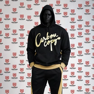 Survêtement réversible pour homme, coupe évasée, hiver, sur mesure, grande taille, 100% coton, longueur entière, streetwear régulier - Product Image 1