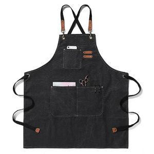 Delantal de babero de mezclilla de lona gruesa para hombre y mujer de alta marca, taller de cocina, delantal de trabajo pesado, accesorios de cocina para el hogar - Product Image 5