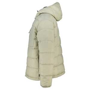 Custom Nylon Polyester Zip up Warm <b>Hoodie</b> Outerwear Lightweight Padded <b>Quilted</b> Puff Bubble Winter Puffer Jacket Men - Product Image 3