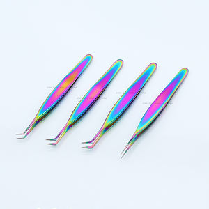 Pince à cils de qualité supérieure Pince à cils de volume en acier inoxydable Poids extrêmement léger Pour une expérience d'arrimage sans effort - Product Image 2