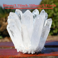 Figurine en cristal de quartz transparent naturel, gravée d'un motif floral, écologique, pour la décoration intérieure, vente en gros
