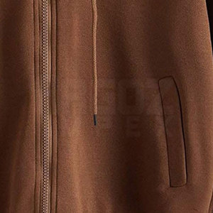 Sweat-shirts à capuche zippés en molleton 100% coton, décontractés, séchage rapide, respirants, couleur unie, pour l'hiver, prix raisonnable - Product Image 3