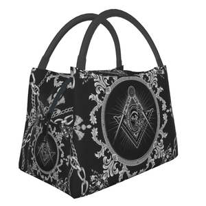 Master Mason Blue Lodge Lunch Bag All Seeing Eye Aislamiento térmico Masonic Regalia Bags Bajo MOQ - Product Image 2
