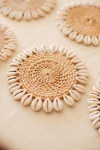 American Style Round Shape Handmade Rattan <b>Coaster</b> in <b>Table</b> <b>Coaster</b> for Dinner Home Decor Accessories - Product Image 2