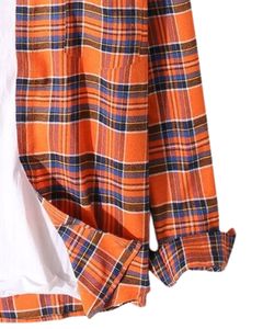 Custom Navy BluePlaid <b>Men</b> Flannel <b>Shirt</b> <b>Long</b> SleeveButton Down <b>Casual</b> Cotton Checkered <b>Shirt</b> Autumn Winter Daily Wear FashionTop - Product Image 6