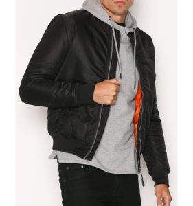 Veste d'hiver décontractée pour homme sur mesure Coupe-vent Vintage Baseball Bomber Col montant Logo avant Mode Taille 4XL - Product Image 4