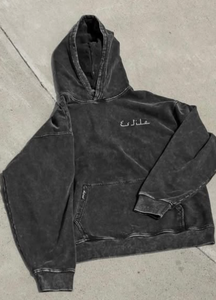 Sudaderas con capucha de ganchillo para hombre Invierno Poliéster/Algodón Bordado y teñido liso Método de tejido cómodo - Product Image 3