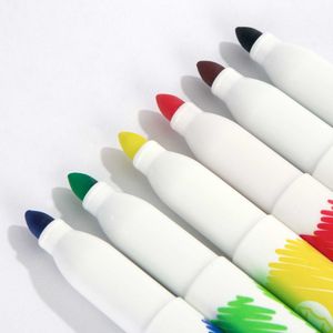 2 Pack 10 Blank Cotton Tote <b>Bags</b> 14x16 Kids Painting Set with <b>Fabric</b> Markers (6 Colors) - Product Image 5