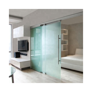 Vente directe d'usine <span class=keywords><strong>Porte</strong></span> <span class=keywords><strong>coulissante</strong></span> en verre trempé pour salle de bain et salon - Product Image 1