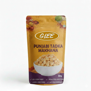 Glee Impex Sabor Picante Punjabi Tadka Makhana (Nueces de Zorro) Tostadas 30g Saludables Sin Gluten Bolsa Semirrígida - Product Image 1