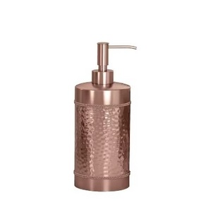 Dispensador de jabón líquido de Metal hecho a mano, moderno y elegante, accesorios de baño decorativos con acabado dorado brillante a bajo precio - Product Image 4
