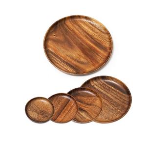 Placas de cargador de madera de buen aspecto en forma redonda perfectas para restaurantes y hoteles Vajilla de mesa Platos y platos - Product Image 1