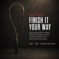 Raquette de squash personnalisée OEM, raquette légère en fibre de carbone pour l'entraînement des adultes, la compétition et l'utilisation en club