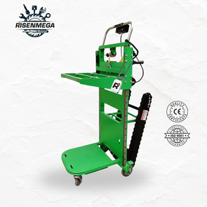 Risenmega 180KG 전기 자동 계단 등반 휴대용 리프팅 기계 사운드 플랫폼 4 륜 트롤리 CE 공장 - Product Image 4