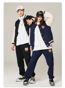 Chaquetas Letterman Bordadas con Estampado Personalizado para Hombre y Mujer, Cuello Alto, Estilo Casual, Tejido de Punto, Chaqueta de Invierno, Varios Estilos - Product Image 2