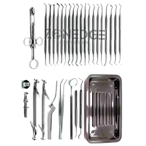 ชุดเครื่องมือในการติดตั้งถาดทันตกรรมอมัลกัม & คอมโพสิต30ชิ้นเครื่องมือผ่าตัดทางทันตกรรมได้รับการรับรองจาก CE ISO - Product Image 5