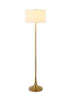 Lampadaire décoratif en fer, cadre doré, abat-jour blanc, meilleure qualité Offre Spéciale, lampadaire en métal indien