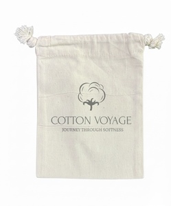 Sac à cordon en coton de qualité supérieure à prix avantageux avec impression de logo personnalisé, prix de gros, matériau solide, sac à cordon en coton - Product Image 1