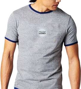 Crew Neck <b>T</b>-<b>Shirt</b> <b>Mens</b> Premium Cotton Tee - Pre Shrunk S-3XL Sleeve Classic <b>Longline</b> <b>T</b> <b>Shirts</b> Basic Tops Ringer <b>T</b> <b>Shirts</b> - Product Image 1