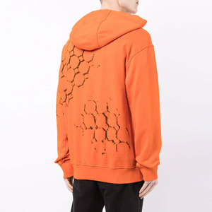 เสื้อฮู้ดสำหรับผู้ชายสไตล์พื้นฐานผ้าคอตตอนผสมสีไม่ซ้ำใครดีไซน์ตามสั่ง - Product Image 4