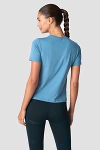 OEM al por mayor personalizado etiqueta privada luz verde azulado mujeres camisetas transpirable ligero gimnasio Fitness y ropa deportiva camisetas para mujeres - Product Image 2
