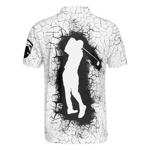 Vente en Gros de Polo de Golf en Polyester 100% de Haute Qualité Personnalisé pour Hommes à Manches Courtes avec Col de Lame Imprimé par Sublimation - Product Image 3