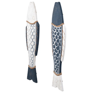 ของตกแต่งผนังสไตล์ไม้รูปทรงปลาแขวนผนังสไตล์โมเดิร์นในร่มกลางแจ้งในโรงแรมร้านอาหารบ้านห้องนั่งเล่นห้องนอนตกแต่งศิลปะ - Product Image 2