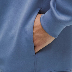 เสื้อฮู้ดแขนยาวผ้าฟลีซแบบสวมหัวสำหรับผู้ชายเสื้อลำลองแบบแฟชั่นตามสั่ง - Product Image 4