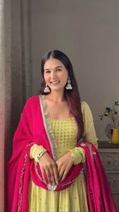 Venta al por mayor nueva colección vestido Anarkali con bordado pesado indio y paquistaní vestido de fiesta vestido de noche para las mujeres - Product Image 2