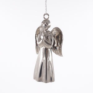 Ornements d'ange suspendus en métal élégant pour la décoration de l'arbre de Noël fête de vacances décor à la maison accessoires de Figurine d'ange de fête - Product Image 4