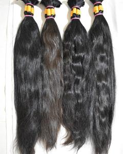 Cutícula virgen de Vietnam sin procesar Cabello Remy intacto Máquina peruana Extensiones a granel de trama doble JAI DEVI INDUSTRIES 100 gramos - Product Image 1