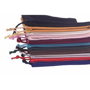 Recyclable Satin and Cotton Printed Velvet <b>Drawstring</b> <b>Bag</b> with Embroidery Logo for Gemstones Necklaces Watches Clothing-1.2KG - Product Image 3