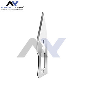 แพ็ค 100 ใบมีด 11 ใบมีดแบบใช้แล้วทิ้ง ขนาด 11 ใบมีดผ่าและ แพ็ค 2 ด้ามผ่า #3, คุณภาพระดับพรีเมียม สแตนเลสกันสนิม - Product Image 1