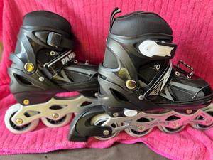 Zapatos de skate en línea unisex con 4 ruedas PU entresuela superior de goma suela de plástico-Invierno/primavera multitemporada uso - Product Image 2