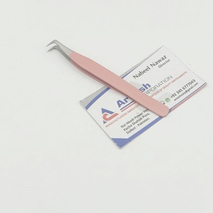 Pince à épiler d'extension de cils en acier inoxydable de volume russe à 90 degrés avec logo personnalisé de haute qualité avec pointe pointue - Product Image 5