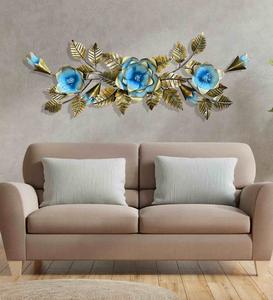 Decoración de pared de Metal con forma de flores de primera calidad, decoración para el hogar y la Oficina, arte de pared, decoración de dormitorio, arte de pared de hierro y aluminio - Product Image 4