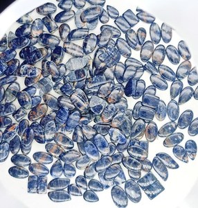 Natural Sodalite Pairs Blue Oval Cut Cabochon Gemstone Jewelry-High Quality Third Party Certified for Necklace Making - Product Image 5