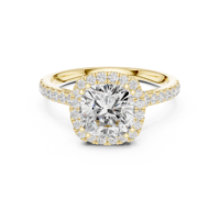 Bague d'anniversaire chic en or jaune 18 carats haut de gamme avec diamants taille brillant sertis à griffes, collection de luxe S Virvadiya, ajustable