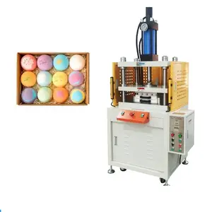 pneumatic hydraulic bubble bath salt bomb balls solid shampoo bar mold press making machine automatic