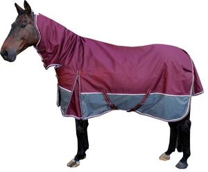 Couverture de cheval de couverture de cheval de participation d'hiver personnalisée couverture de cheval avec la couverture détachable de cou couverture imperméable doublure rembourrée matelassée - Product Image 1