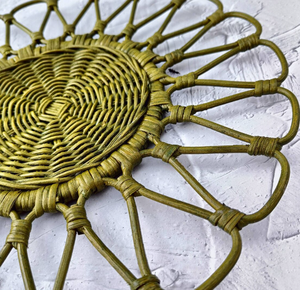 <b>Rattan</b> Flower <b>Placemat</b> All Color Wholesale - Product Image 3