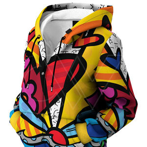 Sweats à capuche en polaire colorée pour femmes avec logo brodé sur mesure par sublimation et fermeture éclair unie - Product Image 4